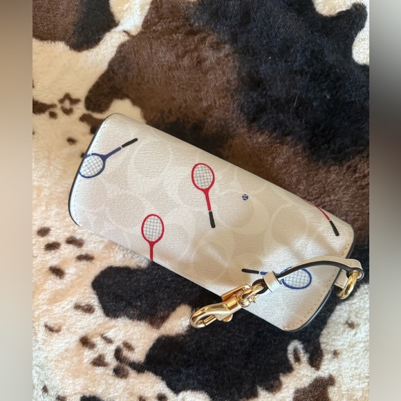 🎾 Coach Tennis Racket Print Sunglasses Case | Like New - Picture 5 of 5